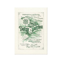 French Liquor Manufacturing advertisement Canvas Print