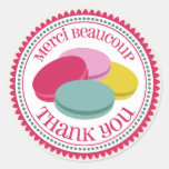 French Macarons Merci Envelope Seal Sticker