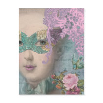 French Masquerade postcards