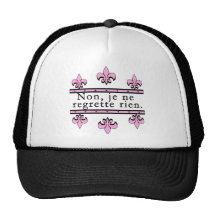 French No Regrets Products Hat