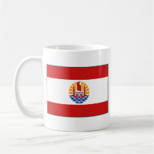 French Polynesia Flag ~ Map Mug