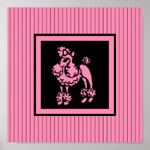 French Poodle Poster
