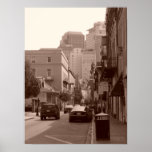 French Quarter Meets Business District Poster