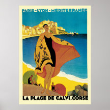 French Riviera La Plage De Calvi Corse Posters