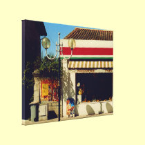 French Village Bakery canvas prints