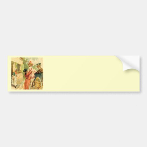French Vintage Carriage 18th Century Bumper Stickers