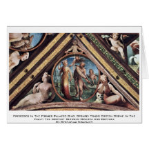 Frescoes In The Former Palazzo Bindi Segardi Tondo Card