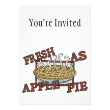 Fresh As Apple Pie Invites
