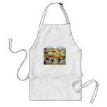 Fresh baked  muffins on a plate aprons