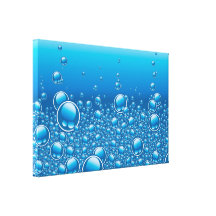 Fresh bubbles underwater canvas print