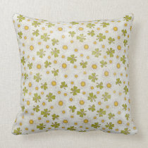 Fresh Clovers St. Patrick's Day Pillow pillows