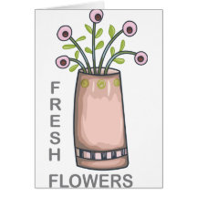 fresh flowers cards