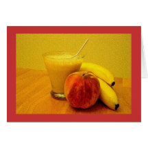 Fresh Fruit Smoothie Greeting Cards