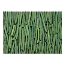 Fresh green beans personalized invite