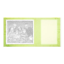 Fresh Green Photo Template Customized Photo Card
