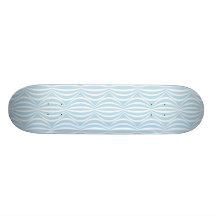 Fresh Light Blue and White Circle Pattern Skate Board