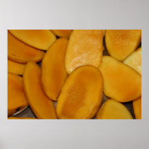 Fresh mango slices posters