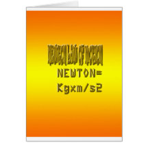 Fresh newton law of motion greeting cards