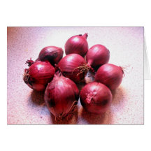 Fresh onions card
