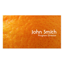 Fresh Orange Program Director Business Card