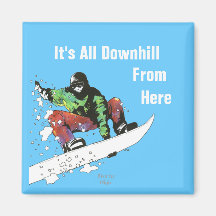 Fresh Powder - Downhill Magnet