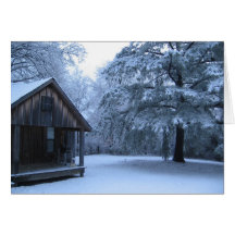 FRESH SNOW IN RURAL ARKANSAS CARDS