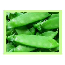 Fresh Spring Peas Post Card