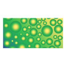 Fresh tropical bubbles customized photo card