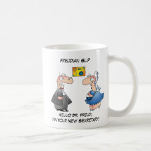 FREUDIAN SLIP by April McCallum Coffee Mugs