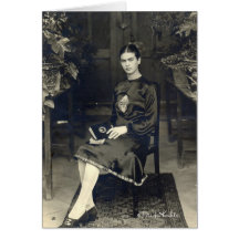 Frida Kahlo Seated Greeting Card