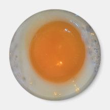 Fried egg refrigerator magnet