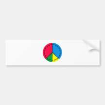 Friedenssymbol peace symbol auto sticker
