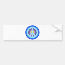 Friedenssymbol peace symbol auto sticker