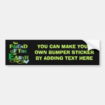 Friend of the Earth T-shirts and Gifts Bumper Sticker