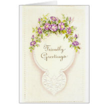 Friendly greetings greeting card