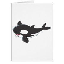 Friendly Killer Whale Greeting Cards
