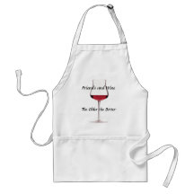 Friends and Wine - The Older the Better! Apron