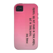 Friends are not in words but in deeds iPhone 4/4S case