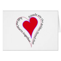 Friends are the Golden Thread Greeting Card