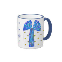 Friends Blue and Gold Best Gift Mugs