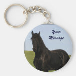 Friesian Horse Keychain 5