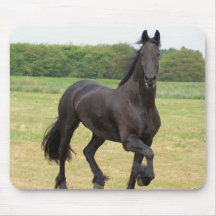 Friesian Horse Mouse Pad
