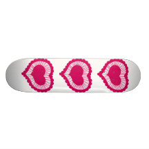 Frilled Heart Skate Board Decks