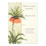 Fritillaria Floral Wedding Invitation RSVP 1