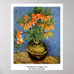 Fritillaries In A Copper Vase By Vincent Van Gogh Poster