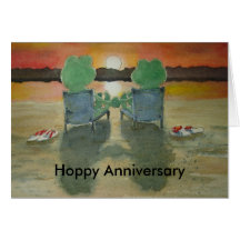 Frog Anniversary Card Hoppy Happy Anniversary