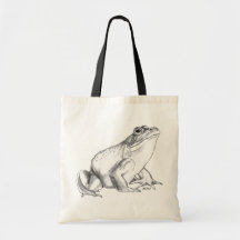 Frog Art Bags Bullfrog Art Tote Shopping Bag