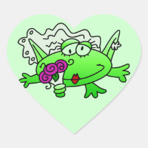 Frog Bride T-shirts and Gifts Sticker