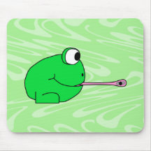 Frog Catching a Fly. Mousepad