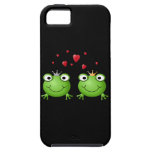Frog Couple with hearts. iPhone 5 Cases